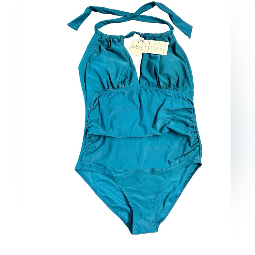EAST ELEGANT women’s one piece maternity swimsuit swimwear halter style